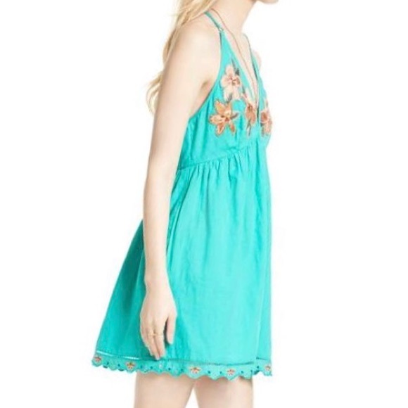 Free People Caribbean Love Flowers Halter Dress - Picture 2 of 6